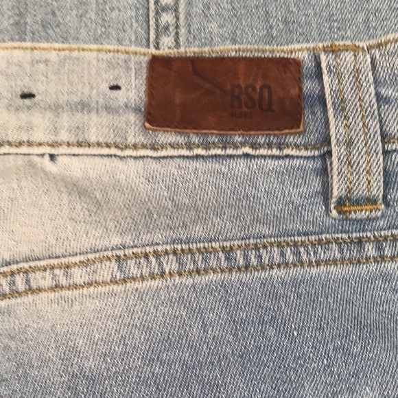 RSQ “London Skinny” Light Wash Distressed Stretch Jeans  size 32x30 - Picture 4 of 12